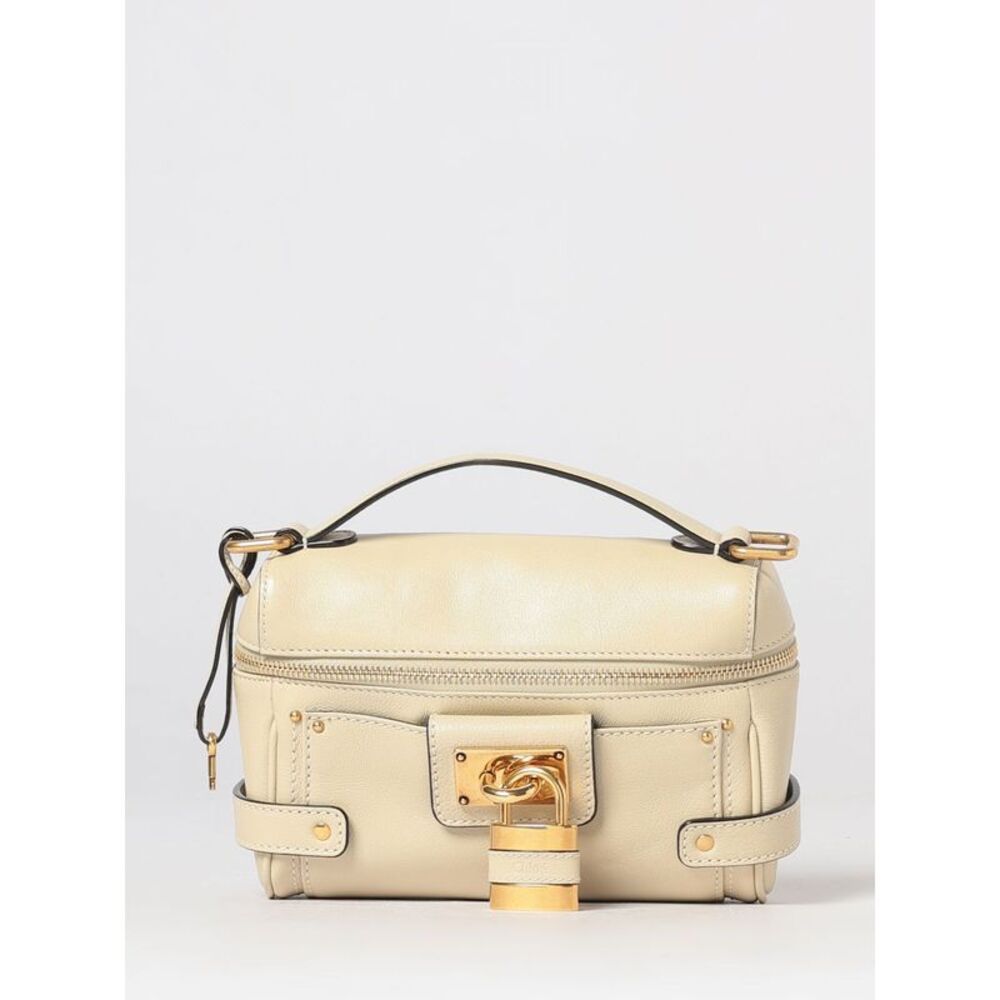 Chloe Women Paddington Mini Chloe Smooth Leather Handbag With Padlock And Strap